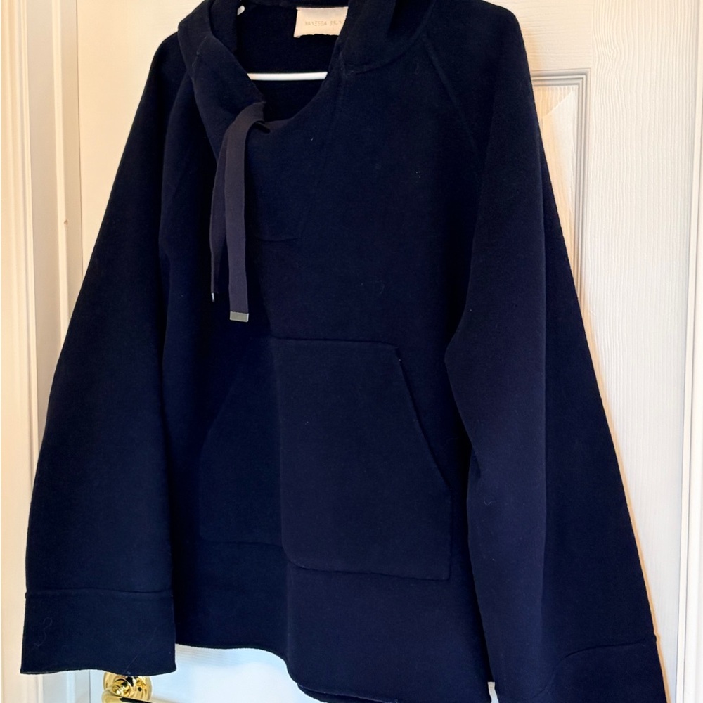 Barely worn Vanessa Bruno Navy Wool Hooded Jacket - Picture 2 of 9
